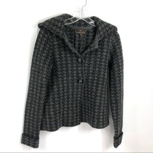Penn Wright Manson Herringbone Knit Coat S